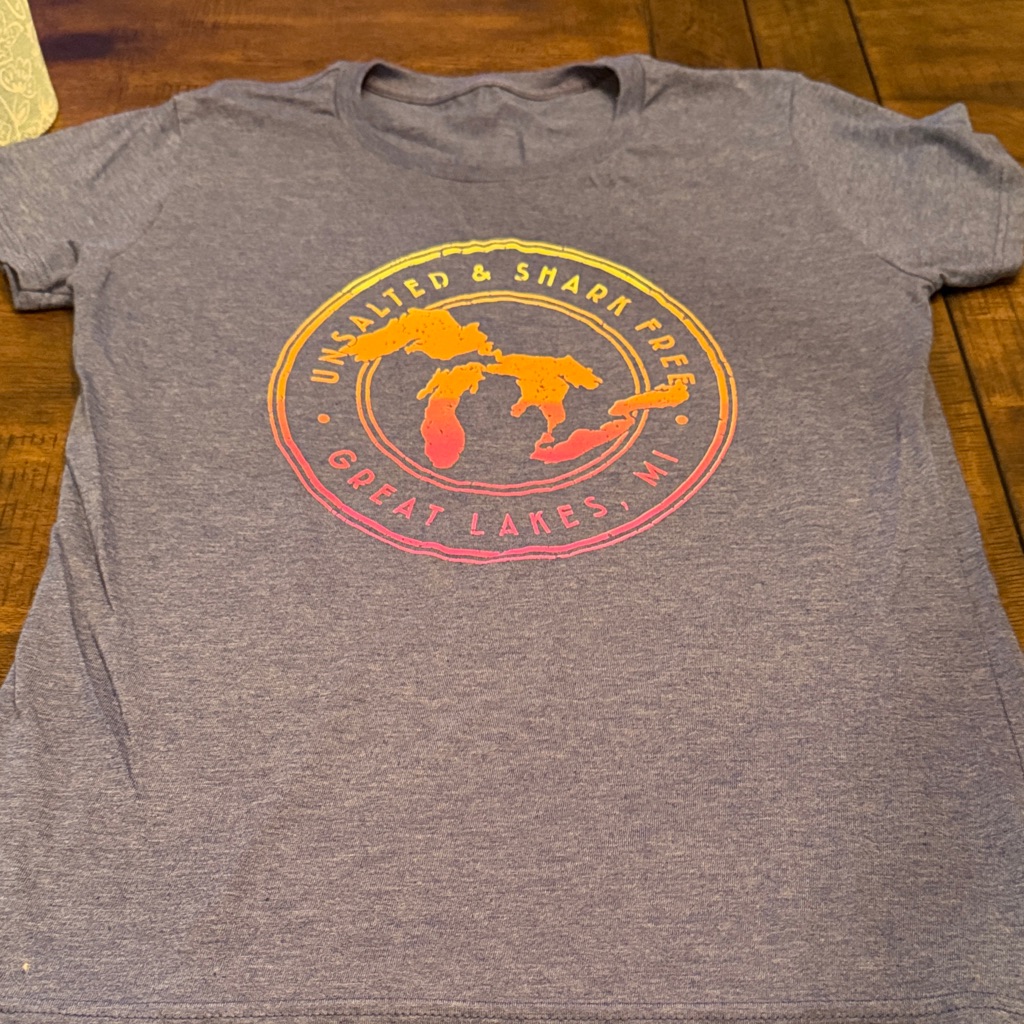 Great Lakes Graphic Tee  Gray